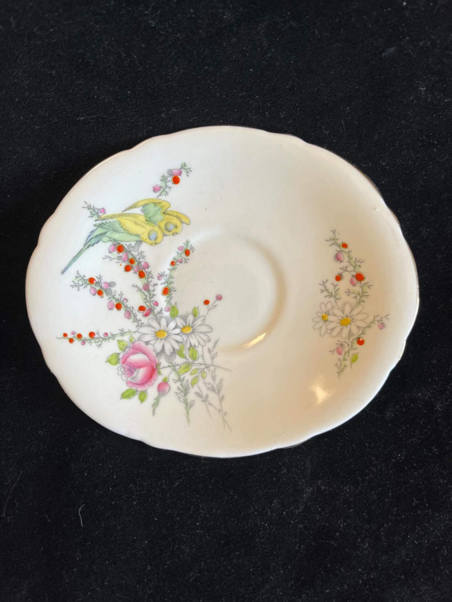 Princess Margaret Rose White Saucer for Footed Cup by Paragon-1