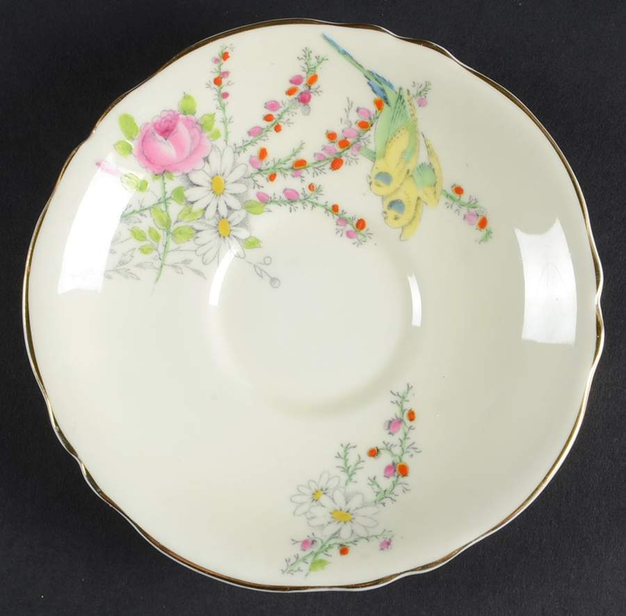 Princess Margaret Rose White Saucer by Paragon-1