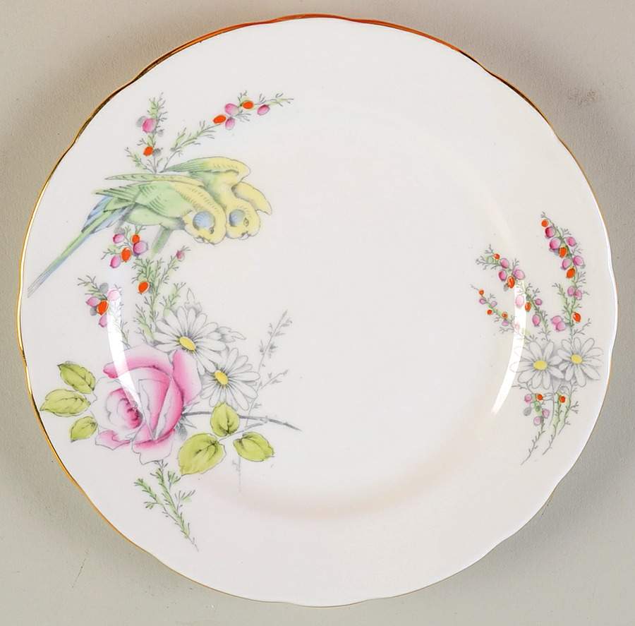 Princess Margaret Rose White Dessert/Pie Plate by Paragon-1