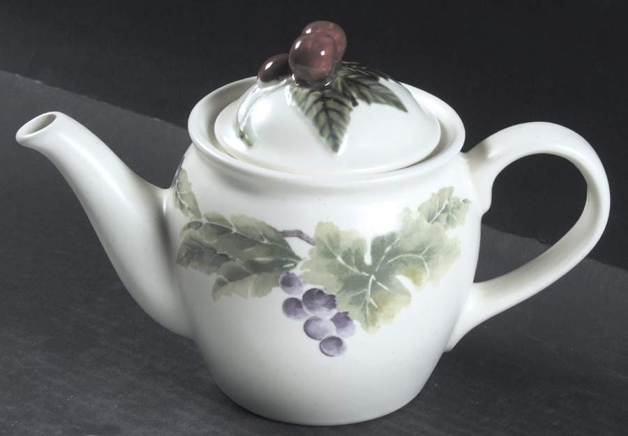 Jamberry Sculpted Teapot & Lid by Pfaltzgraff-1