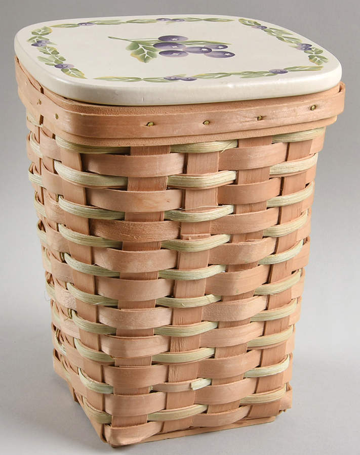 Jamberry Lattice Basket and Lid by Pfaltzgraff-1