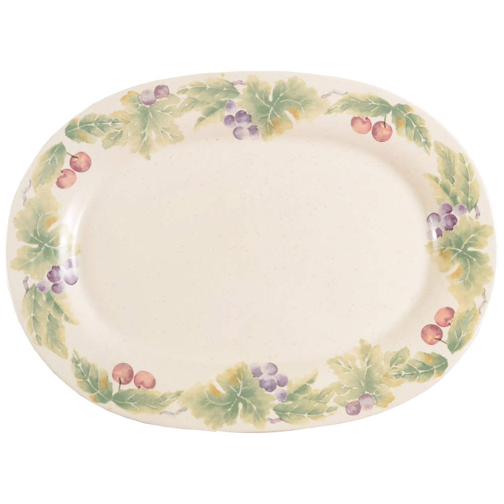 Jamberry 14" Oval Serving Platter by Pfaltzgraff-1