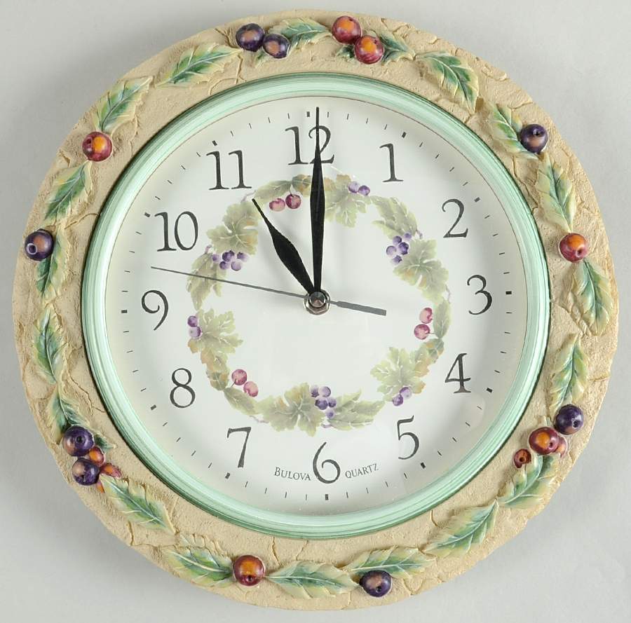 Jamberry Hanging Wall Clock by Pfaltzgraff-1