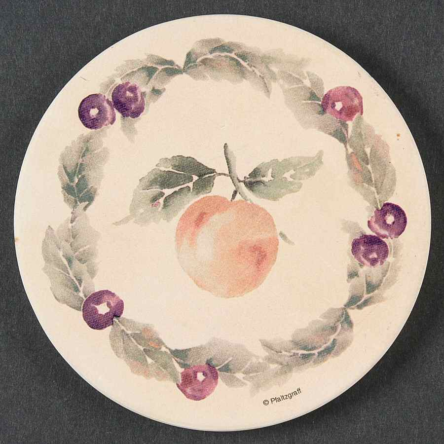 Jamberry Round (Thirsty) Stone Coaster by Pfaltzgraff-1