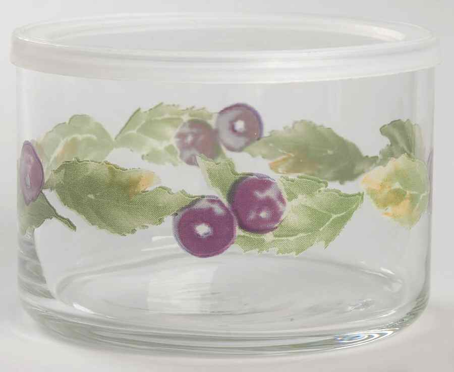 Jamberry Small Glassware Storage Jar & Lid by Pfaltzgraff-1