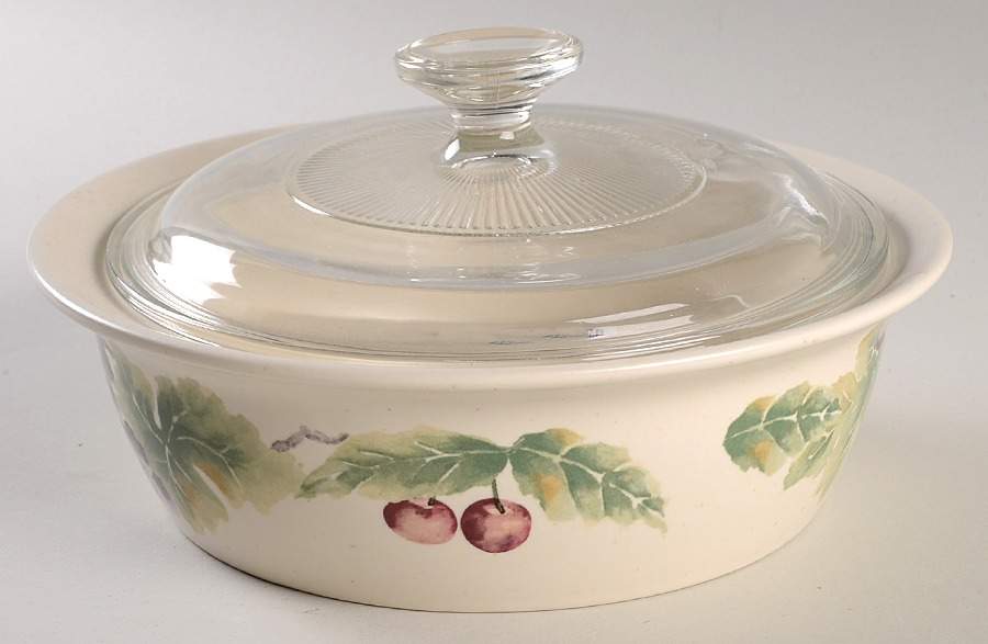 Jamberry 1 Qt Round Covered Casserole by Pfaltzgraff-1