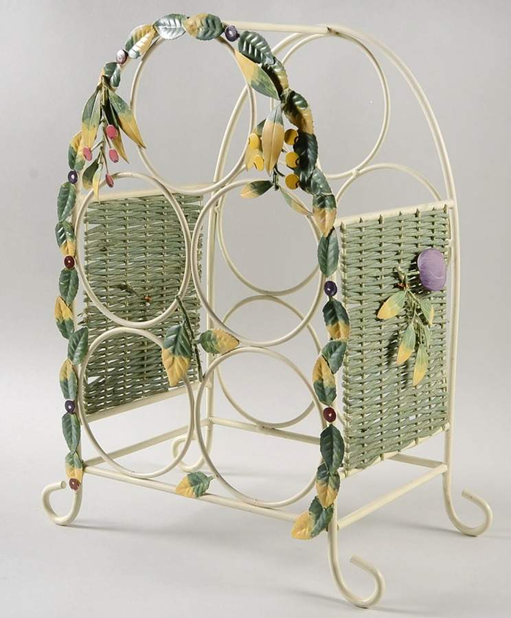Jamberry Metal Wine Bottle Rack by Pfaltzgraff-1
