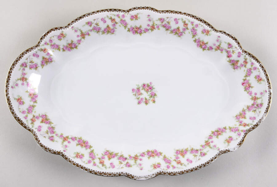 PUN53 15" Oval Serving Platter by Porcelain Union-1