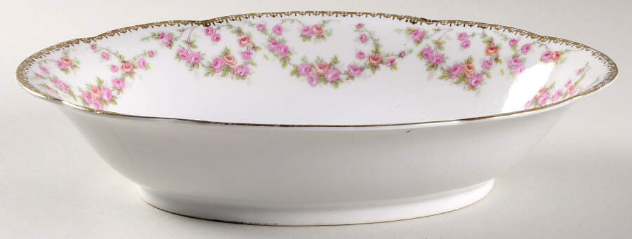 PUN53 10" Oval Vegetable Bowl by Porcelain Union-1
