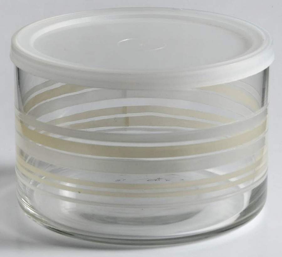 Cappuccino Small Glassware Storage Jar & Lid by Pfaltzgraff-1
