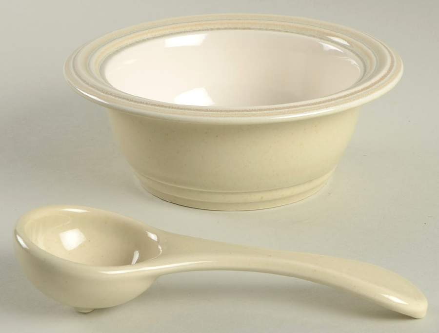 Cappuccino Dip/Salsa Crock & Ladle by Pfaltzgraff-1
