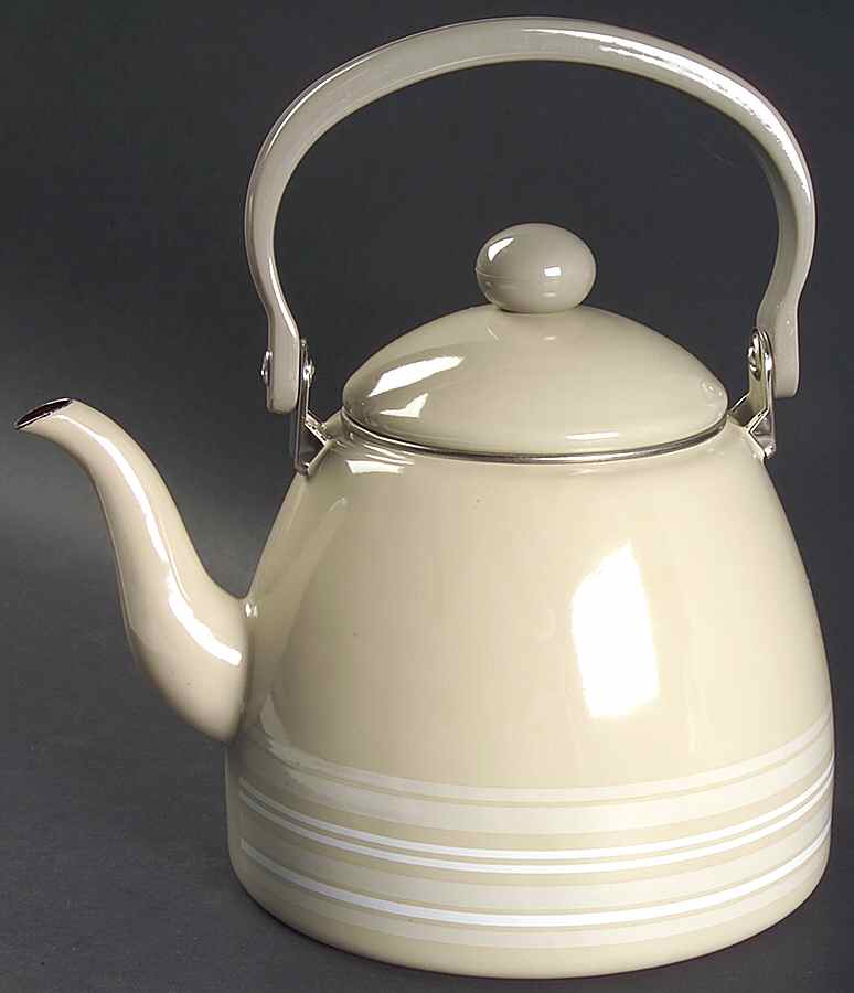 Cappuccino Metal Kettle & Lid by Pfaltzgraff-1