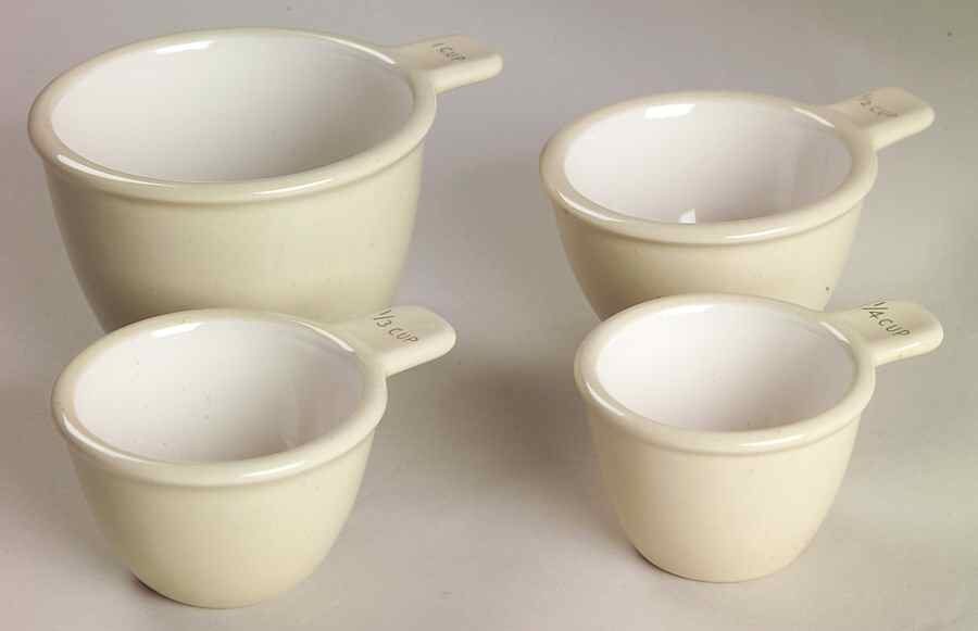 Cappuccino Measuring Cup Set (1 Cup,1/2 Cup,1/3 Cup,1/4 Cup) by Pfaltzgraff-1