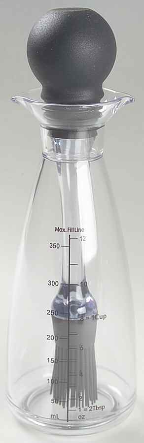 Cappuccino Glass Barbeque Baster Bottle by Pfaltzgraff-1