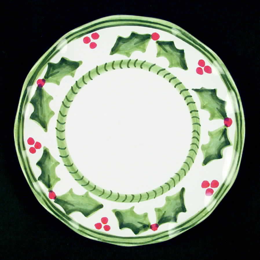 Holly Jolly Salad Plate by Presenttense-1