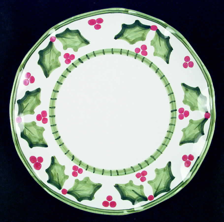 Holly Jolly Dinner Plate by Presenttense-1