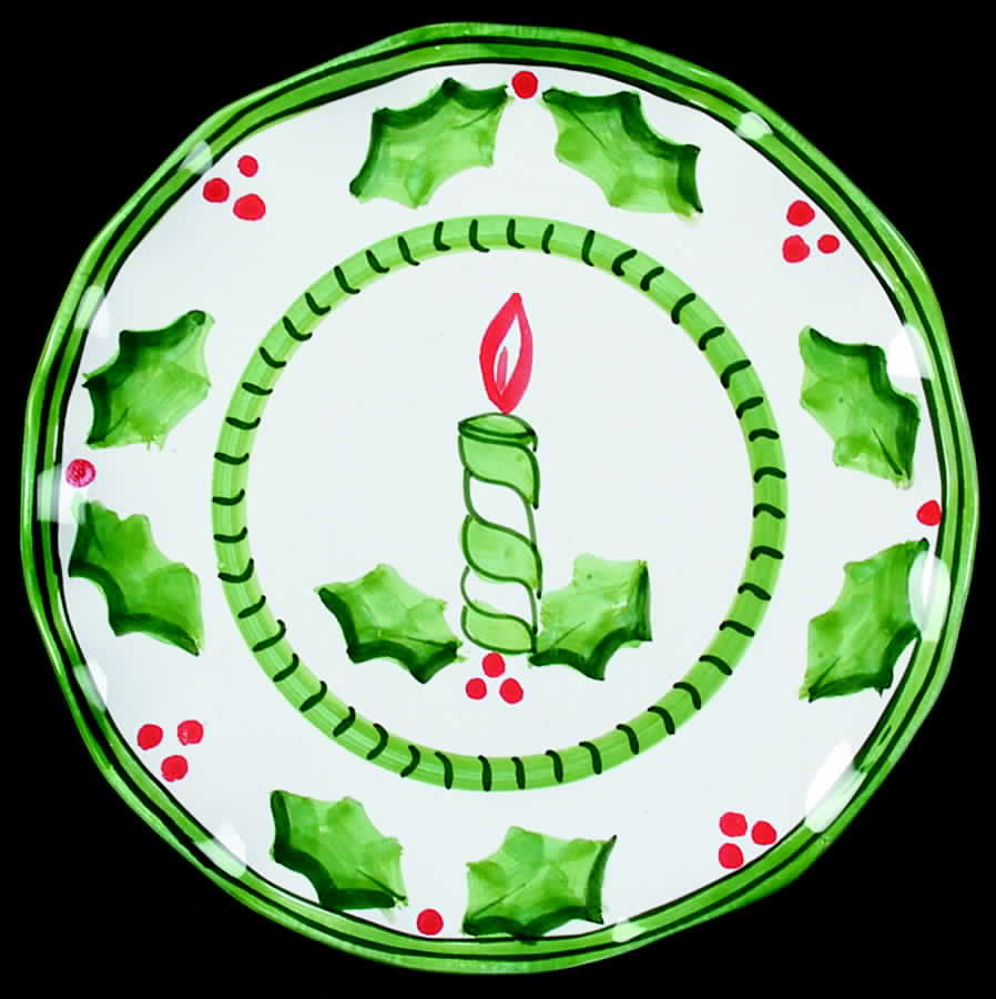 Holly Jolly Accent Salad Plate by Presenttense-1