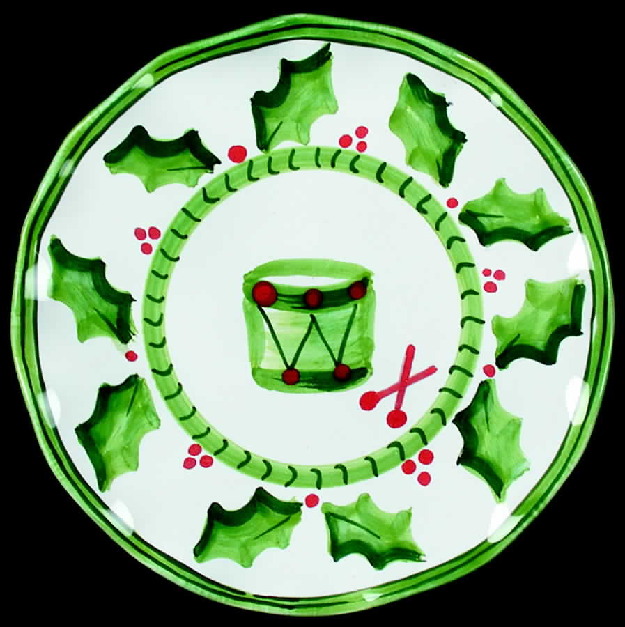Holly Jolly Accent Salad Plate by Presenttense-1