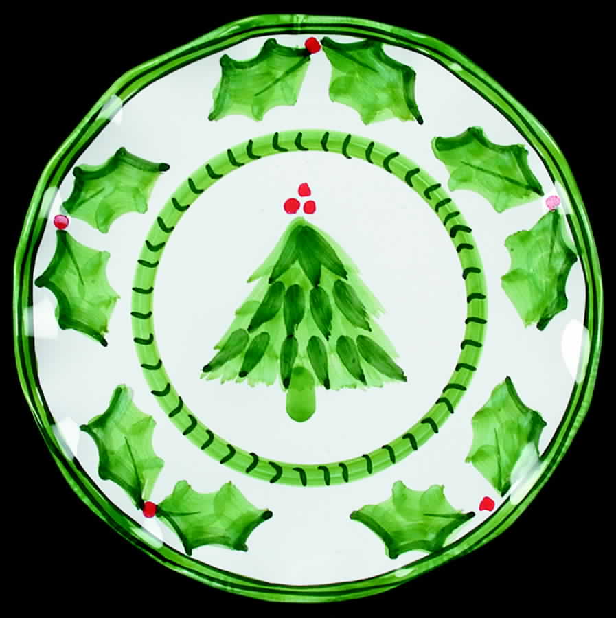 Holly Jolly Accent Salad Plate by Presenttense-1