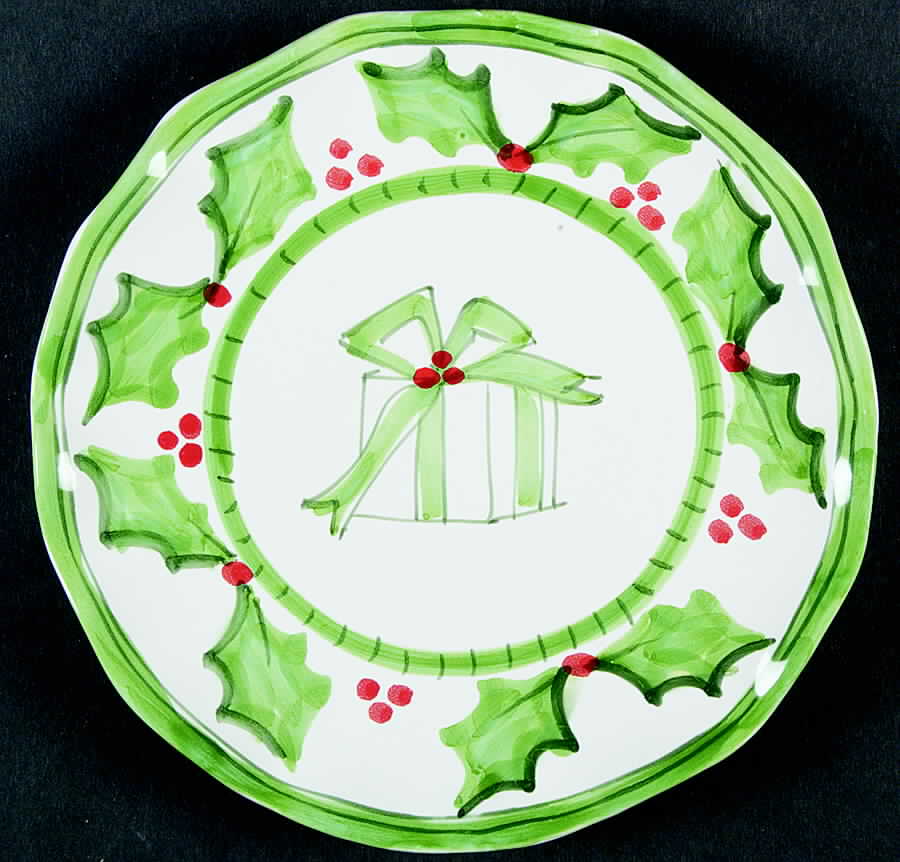 Holly Jolly Accent Salad Plate by Presenttense-1