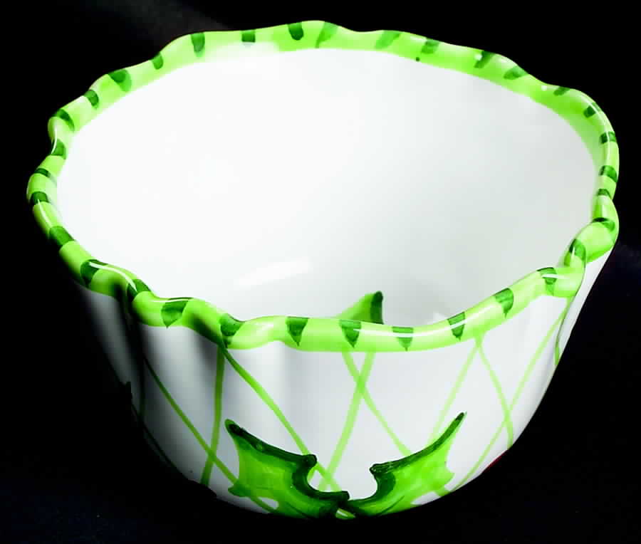 Holly Jolly Coupe Cereal Bowl by Presenttense-1