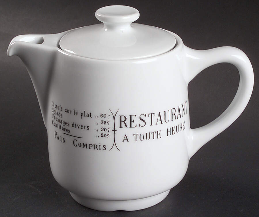 Brasserie Mini Tea/Coffee Pot & Lid by Pillivuyt-1