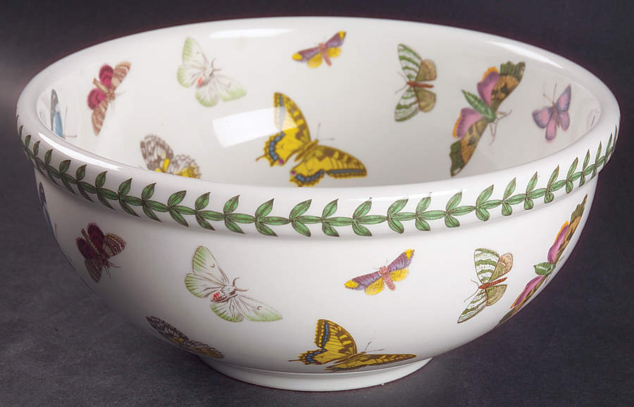 Botanic Garden Butterflies 9" Salad Serving Bowl by Portmeirion-1