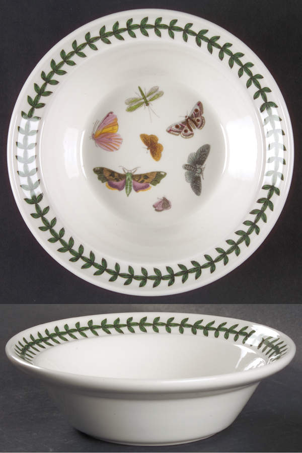 Botanic Garden Butterflies Rim Cereal Bowl by Portmeirion-1