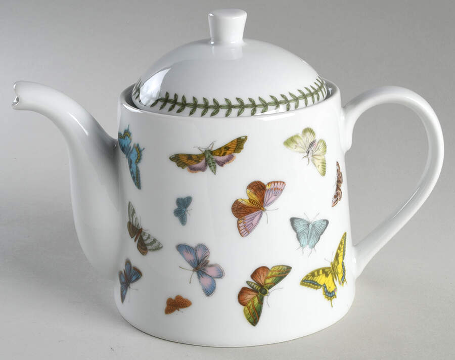 Botanic Garden Butterflies Teapot & Lid by Portmeirion-1