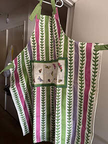 Botanic Garden Butterflies Cloth Kitchen Apron by Portmeirion-1