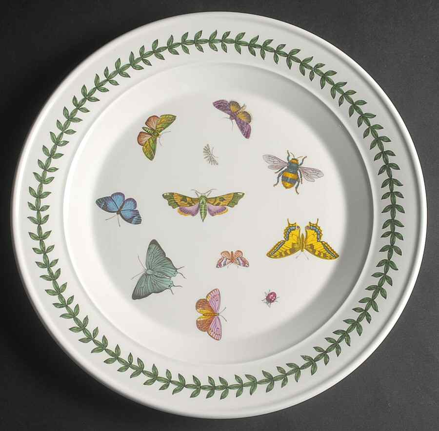 Botanic Garden Butterflies 12" Chop Plate (Round Platter) by Portmeirion-1