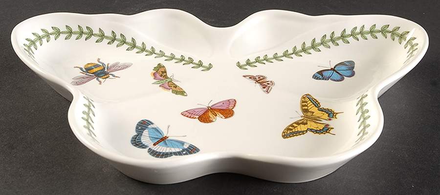 Botanic Garden Butterflies Butterfly Shaped Dish by Portmeirion-1
