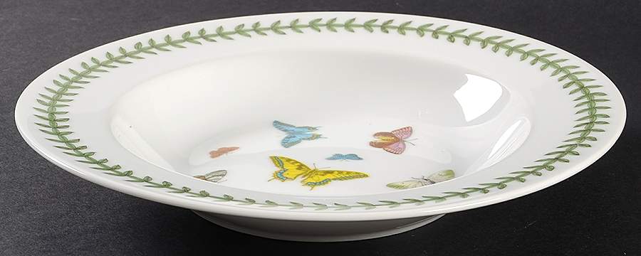 Botanic Garden Butterflies Rim Soup Bowl by Portmeirion-1