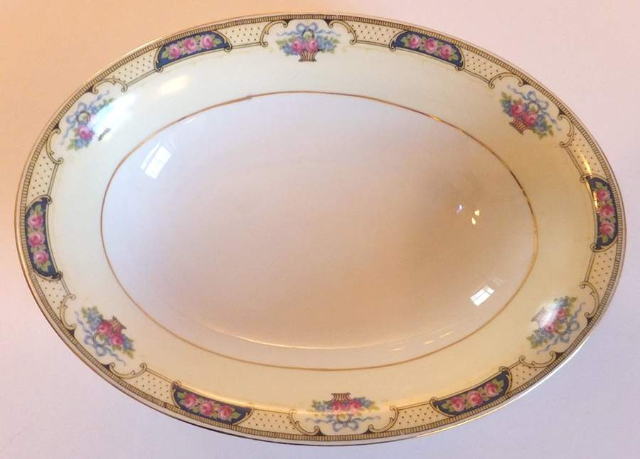 PUN54 9" Oval Vegetable Bowl by Porcelain Union-1