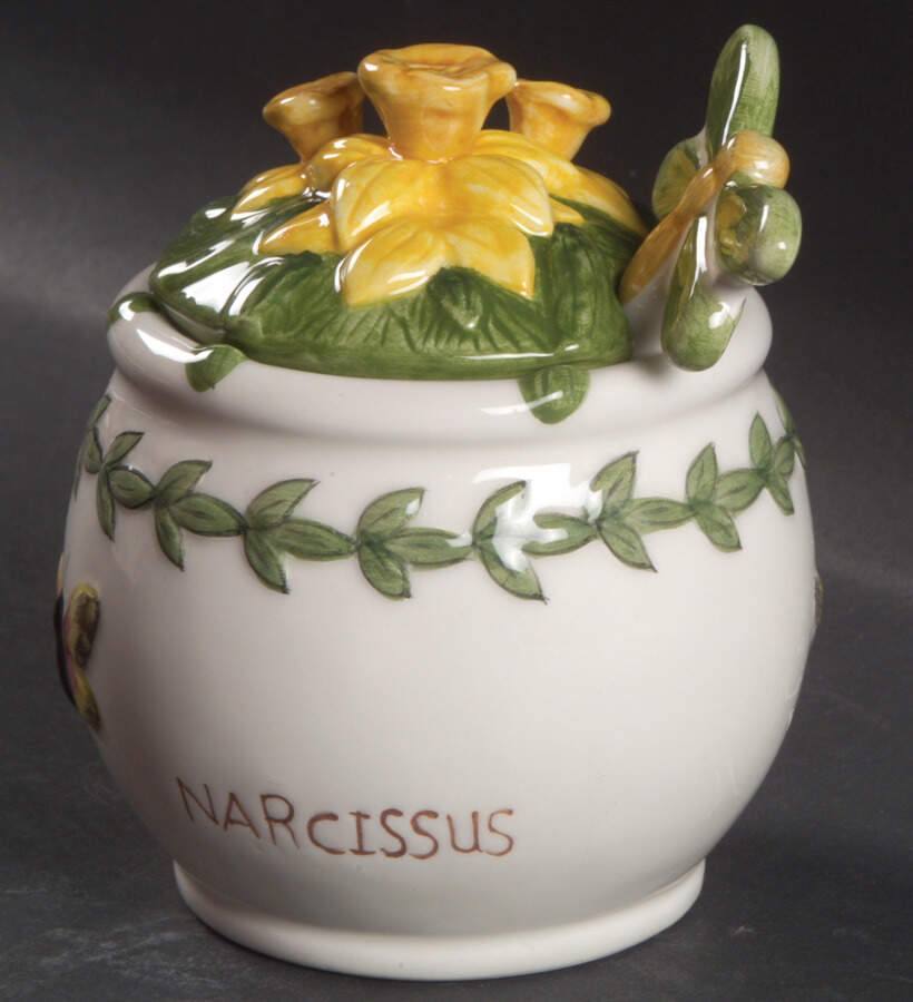 Botanic Garden Countertop Collection Figural Jam/Jelly and Lid with Spoon by Portmeirion-1