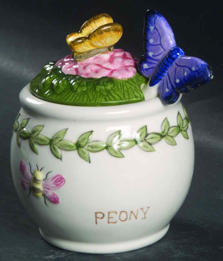 Botanic Garden Countertop Collection Figural Jam/Jelly and Lid with Spoon by Portmeirion-1