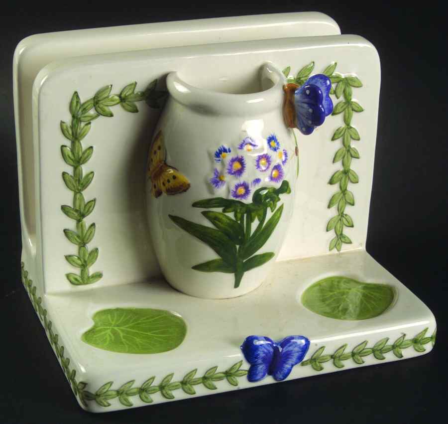 Botanic Garden Countertop Collection Figural Napkin Holder No Salt & Pepper by Portmeirion-1