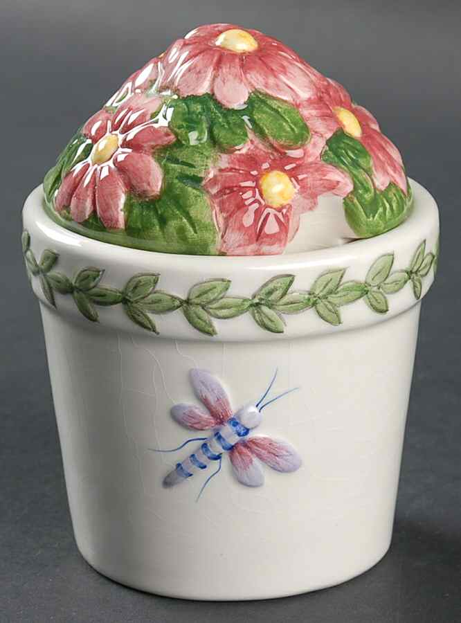 Botanic Garden Countertop Collection Figural Sugar Bowl & Lid by Portmeirion-1