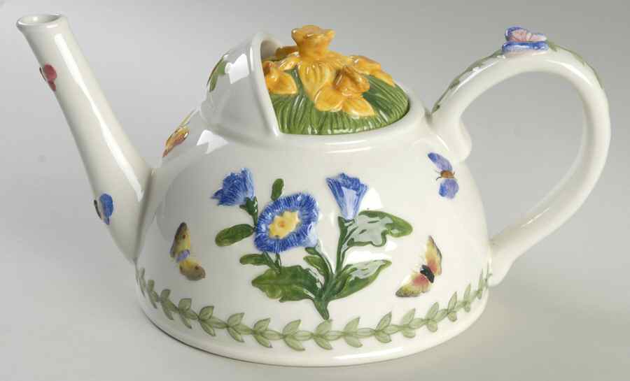 Botanic Garden Countertop Collection Figural Teapot & Lid by Portmeirion-1
