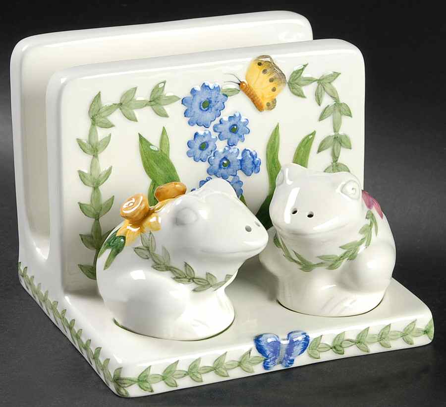 Botanic Garden Countertop Collection Figural Napkin/Salt & Pepper Set by Portmeirion-1