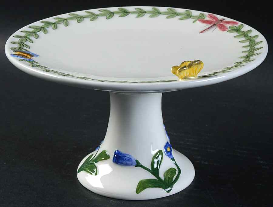 Botanic Garden Countertop Collection 7" Diameter Pedestal Cake Stand by Portmeirion-1