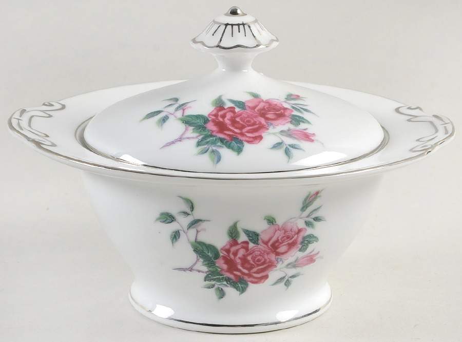 PLR4 Sugar Bowl & Lid by Pearl China (Japan)-1