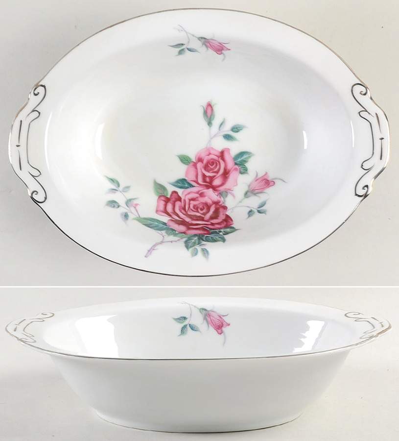 PLR4 10" Oval Vegetable Bowl by Pearl China (Japan)-1