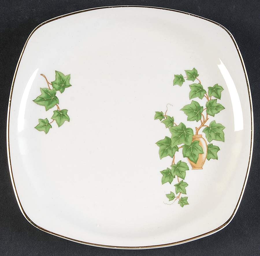Ivy (Minion, Gold Trim) Salad Plate by Paden City-1