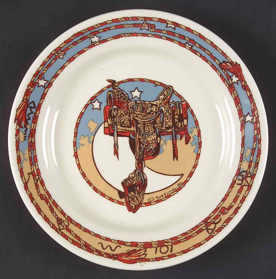 Cow Camp Salad Plate by Pipestone-1