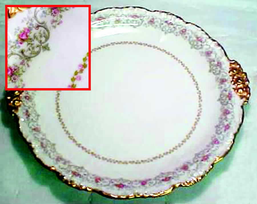 D1297 Handled Chop Plate (Round Platter) by Jean Pouyat-1