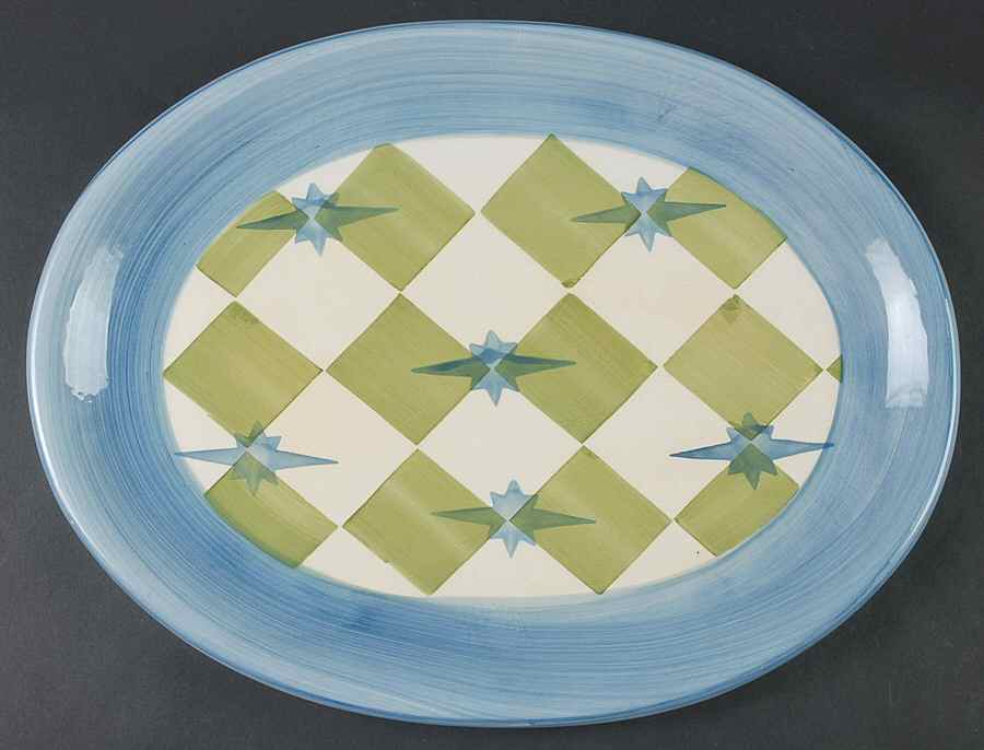 Allegra 15" Oval Serving Platter by Pottery Barn China-1