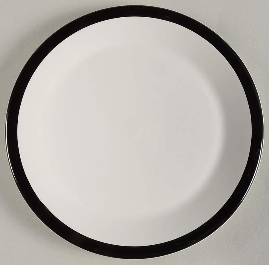 Black Band Salad Plate by Pfaltzgraff-1