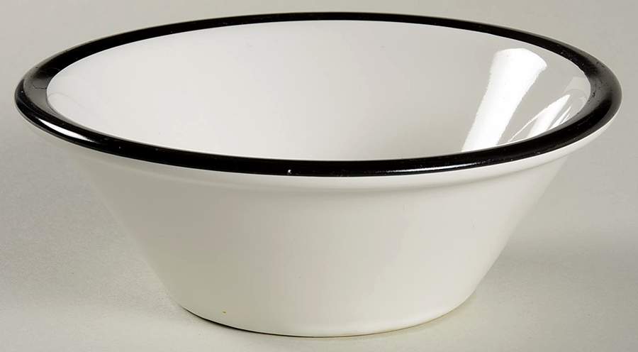 Black Band Coupe Cereal Bowl by Pfaltzgraff-1