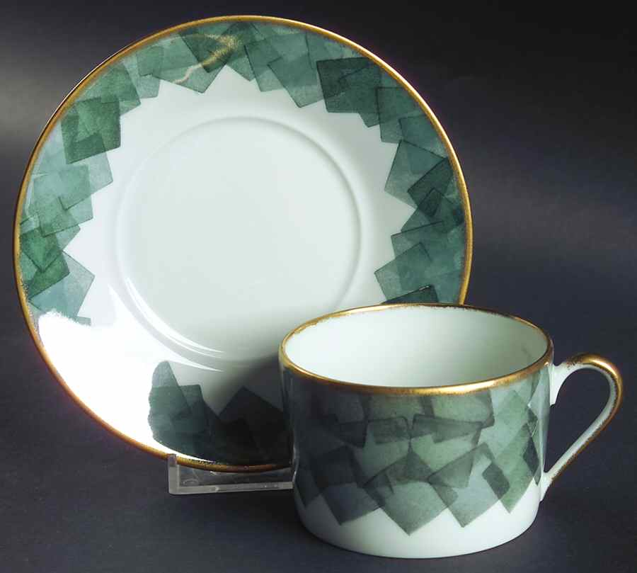 Diabolo Flat Cup & Saucer Set by Puiforcat-1